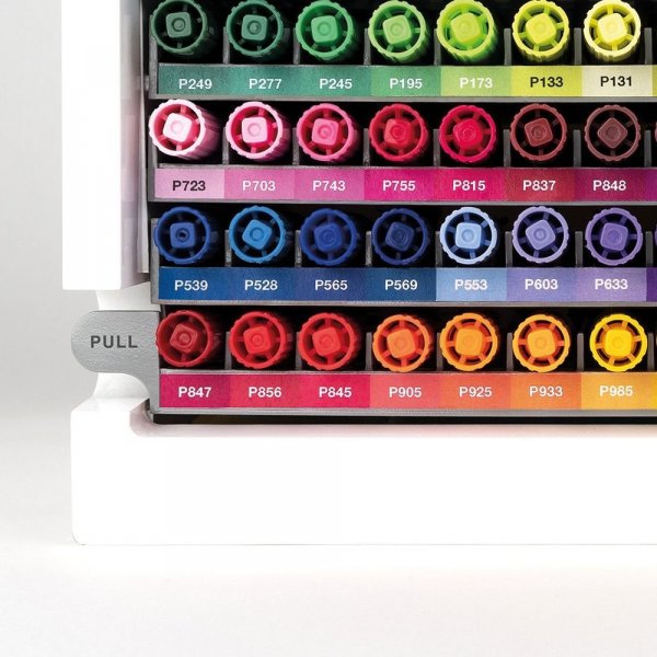 Tombow Stolní organizér s fixy ABT Dual Brush Pen ve 107 barvách + blender