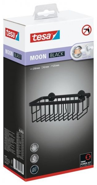 Moon BLACK sprchový košík 40567