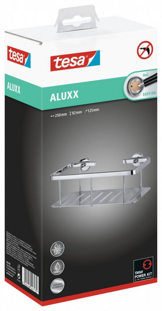 Aluxx Odkládací košík s plným dnem 40202, 92mm x 250mm x 125mm