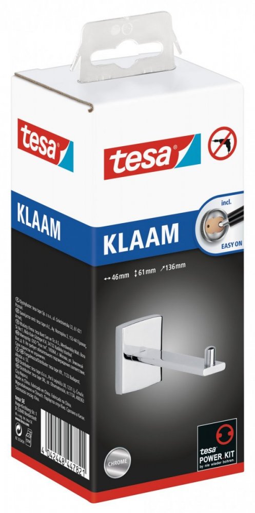 Klaam Držák na náhradní role toaletního papíru 40271, 61mm x 136mm x 46mm
