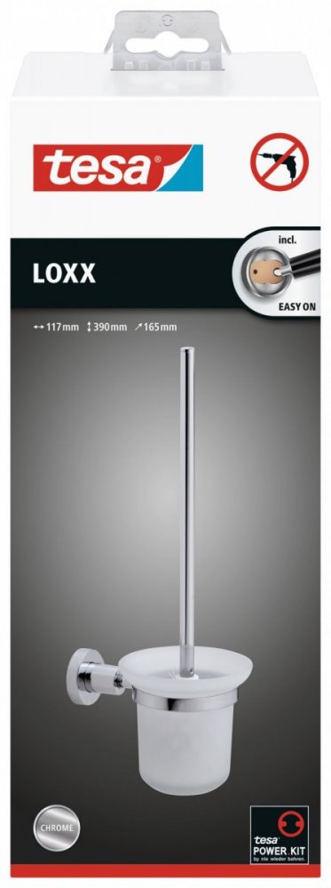 Loxx Souprava WC štětky s držákem 40274, 390mm x 165mm x 117mm