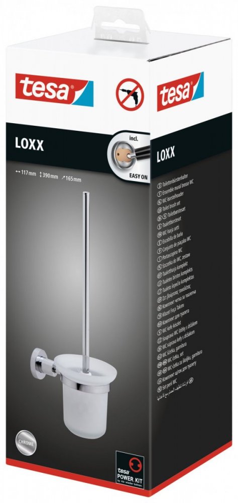 Loxx Souprava WC štětky s držákem 40274, 390mm x 165mm x 117mm