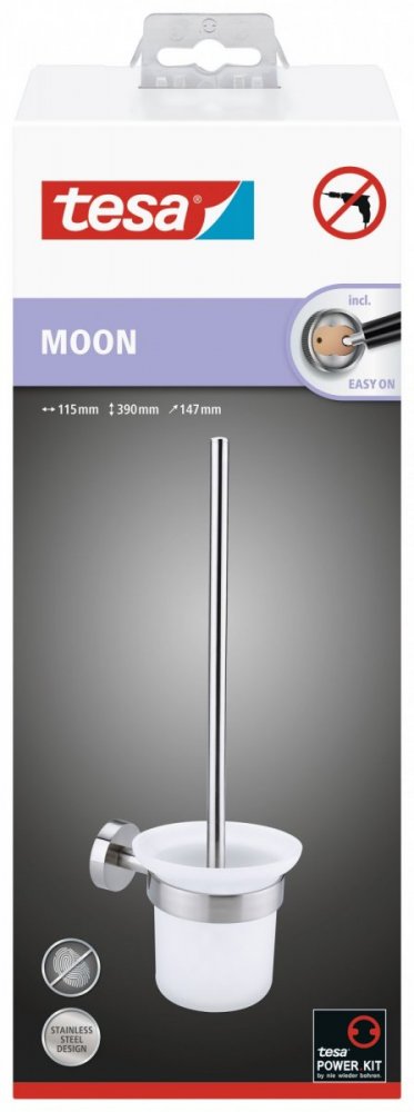 Moon Souprava WC štětky s držákem 40302, 390mm x 147mm x 115mm