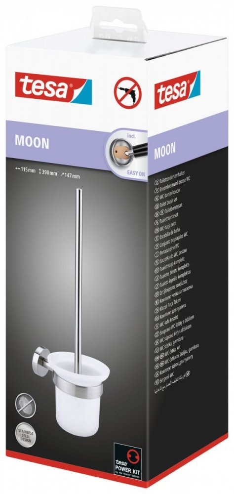 Moon Souprava WC štětky s držákem 40302, 390mm x 147mm x 115mm